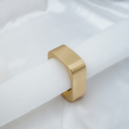 Matte Gold Square Bracelet Anti Tarnish