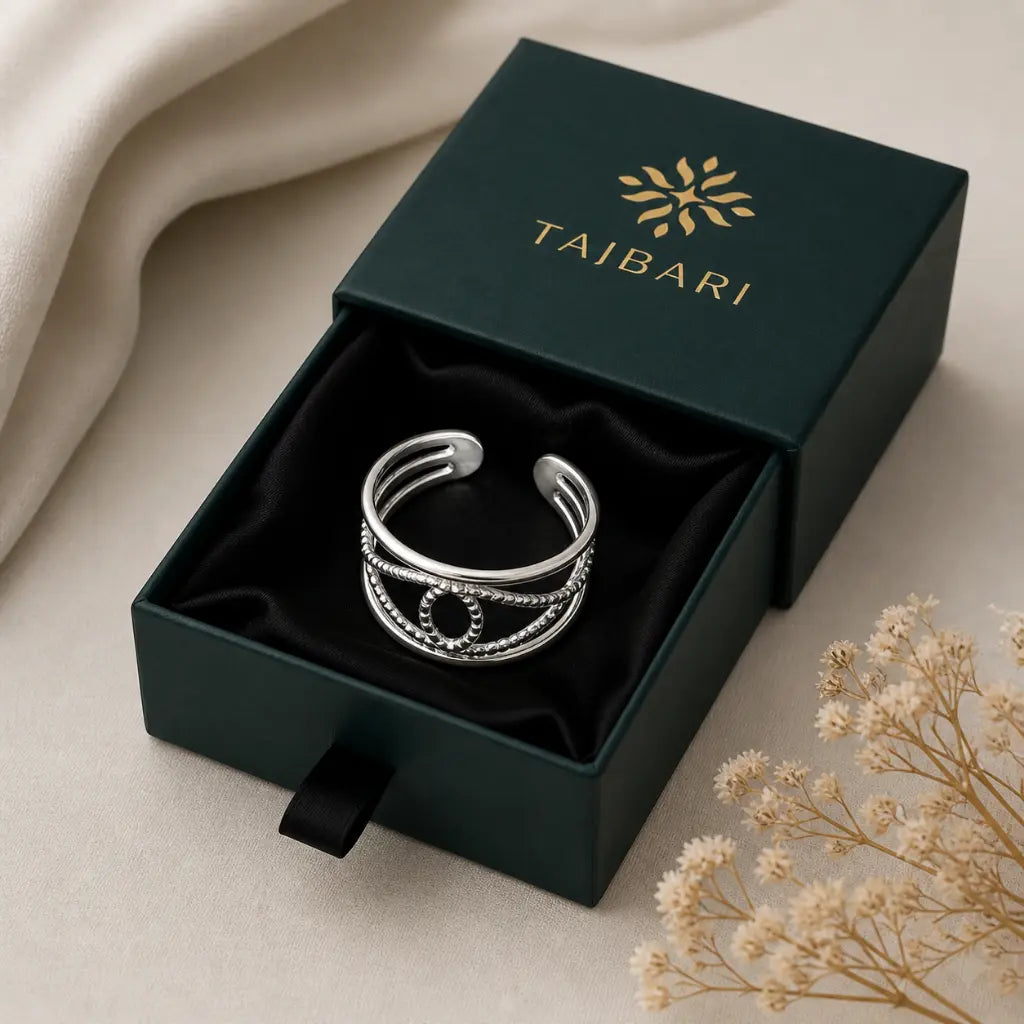 Athena Interlocking Eternity Ring Sterling Silver