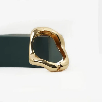 Sculpted Wave Form Bracelet 18K Gold Plated Anti Tarnish