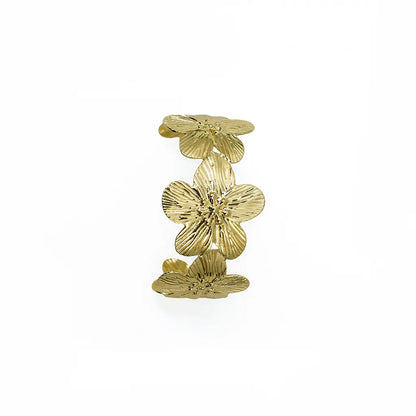 Floral Crest Bracelet 18K Gold Plated Anti Tarnish