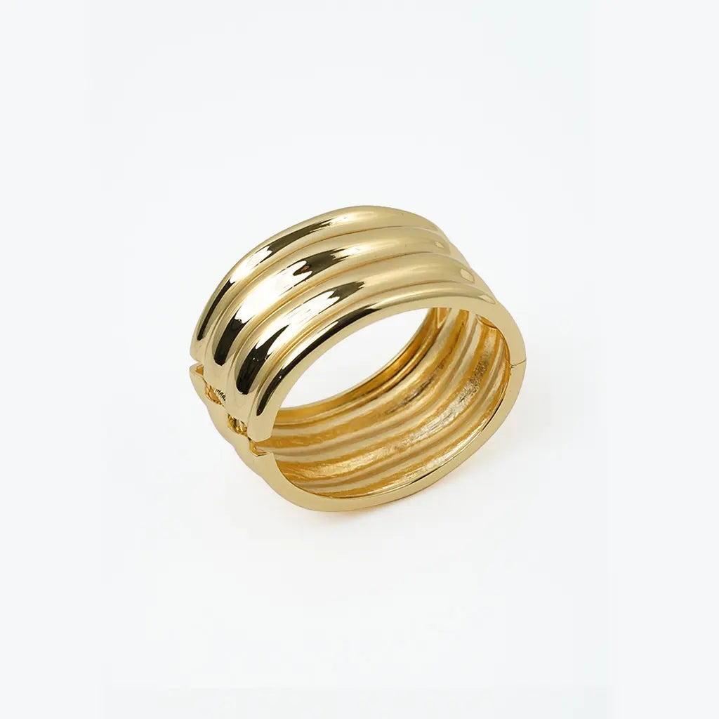 Triple Dome Bracelet 18K Gold Plated Anti Tarnish