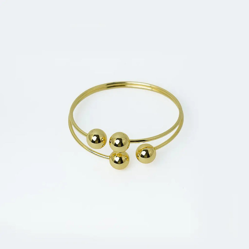 Orbit Sphere Minimal Bracelet 18K Gold Plated Anti Tarnish