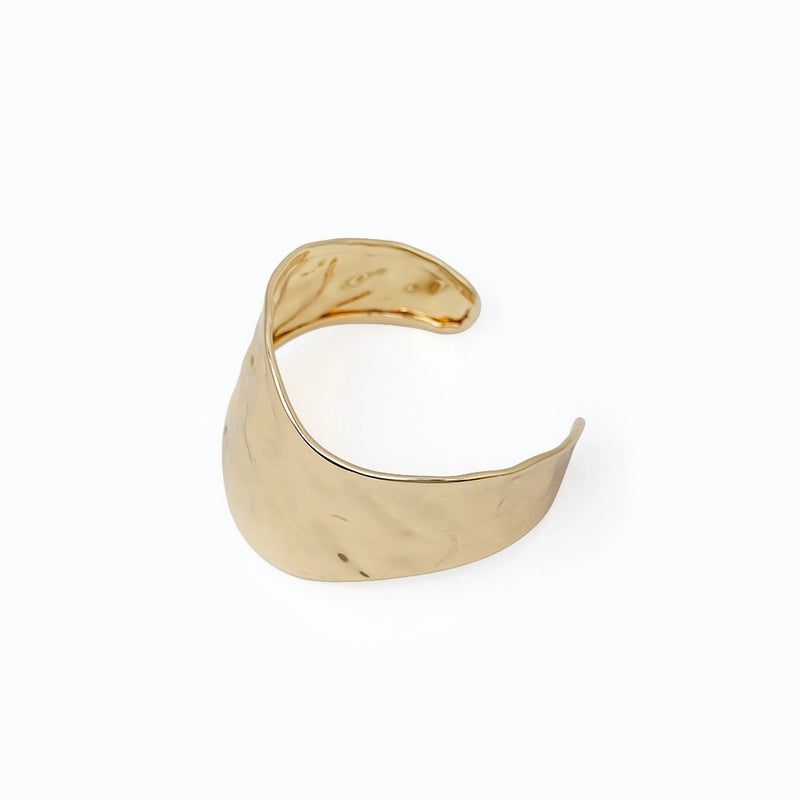 Molten Texture Cuff 18K Gold Plated Anti Tarnish