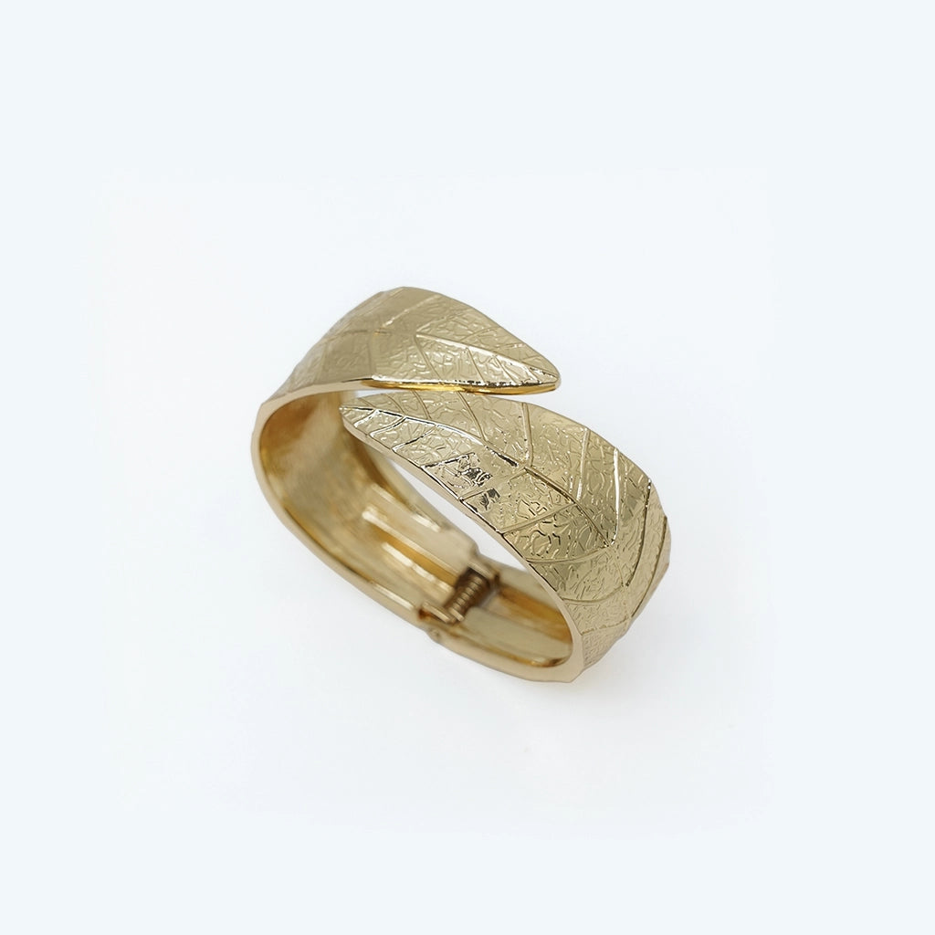 Botanical Leaf Cuff 18K Gold Plated Anti Tarnish