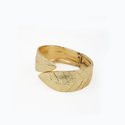 Botanical Leaf Cuff 18K Gold Plated Anti Tarnish