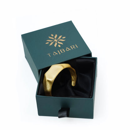 Organic Sculpt Gold Cuff 18K Gold Plated Anti Tarnish