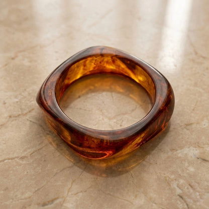 Amber Glow Ring Bangle