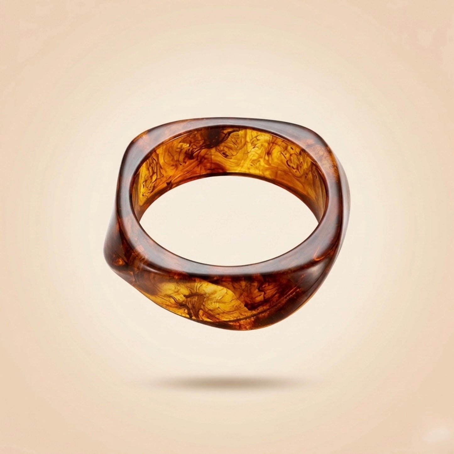 Amber Glow Ring Bangle
