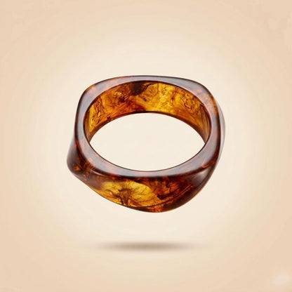 Amber Glow Ring Bangle