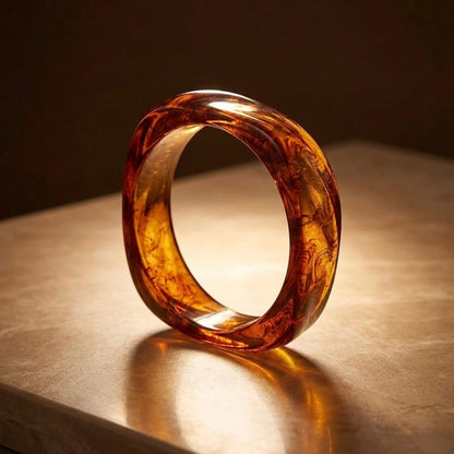 Amber Glow Ring Bangle