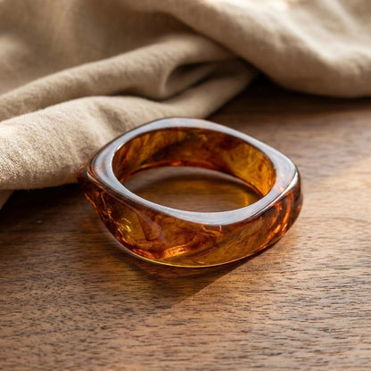 Amber Glow Ring Bangle