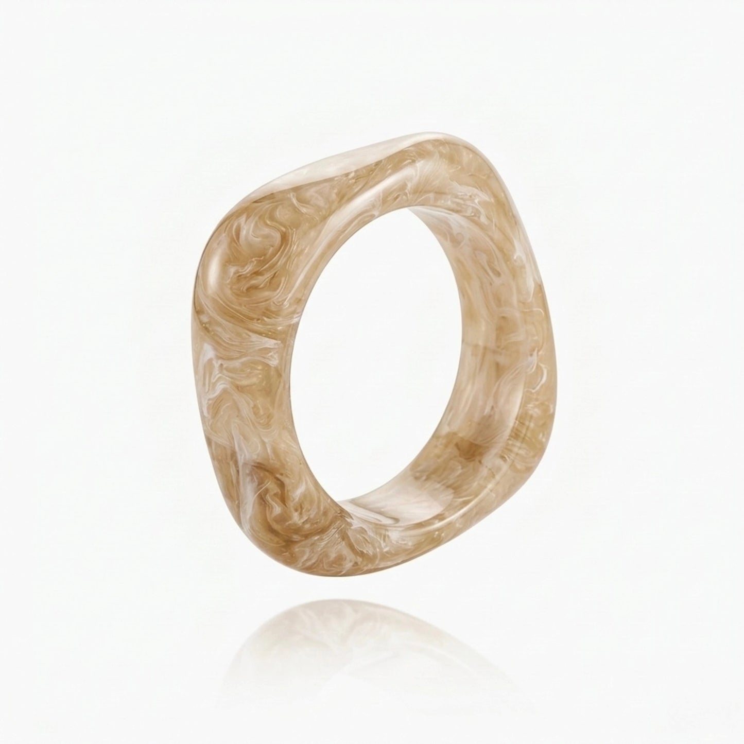 Ivory Cream Squared Bangle