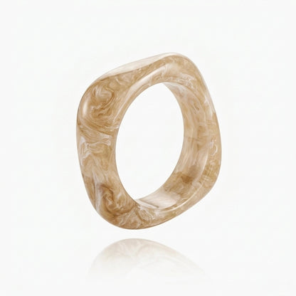 Ivory Cream Squared Bangle