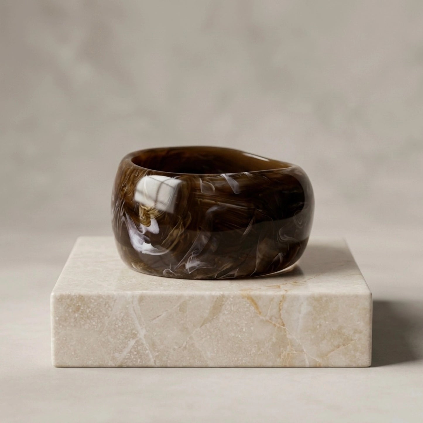 Dark Earth Marble Bangle