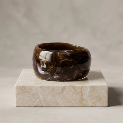 Dark Earth Marble Bangle