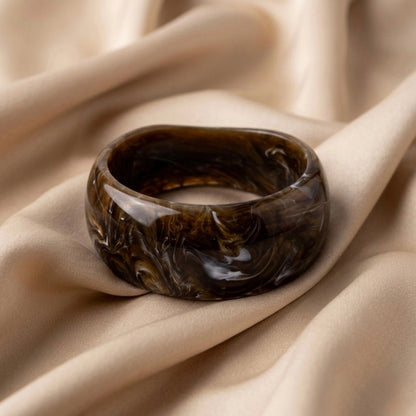 Dark Earth Marble Bangle