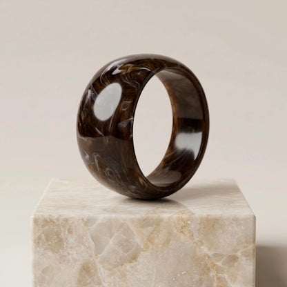 Dark Earth Marble Bangle