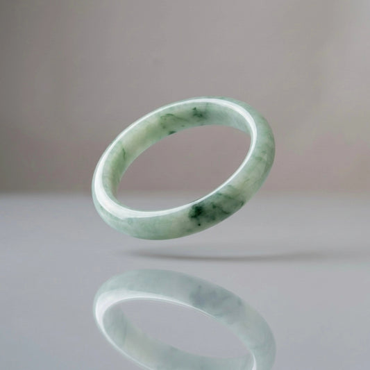 Pale Jade Slim Bangle