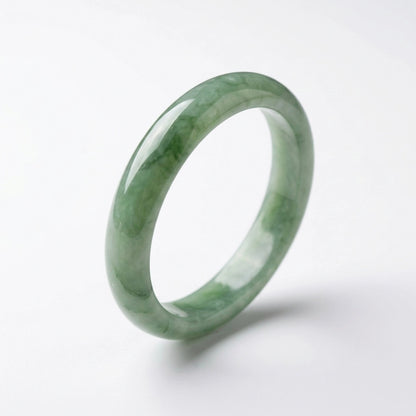 Pale Jade Slim Bangle