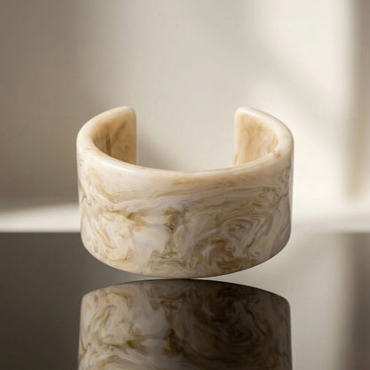 Alabaster Wide Cuff