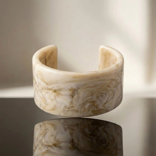 Alabaster Wide Cuff