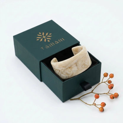 Alabaster Wide Cuff