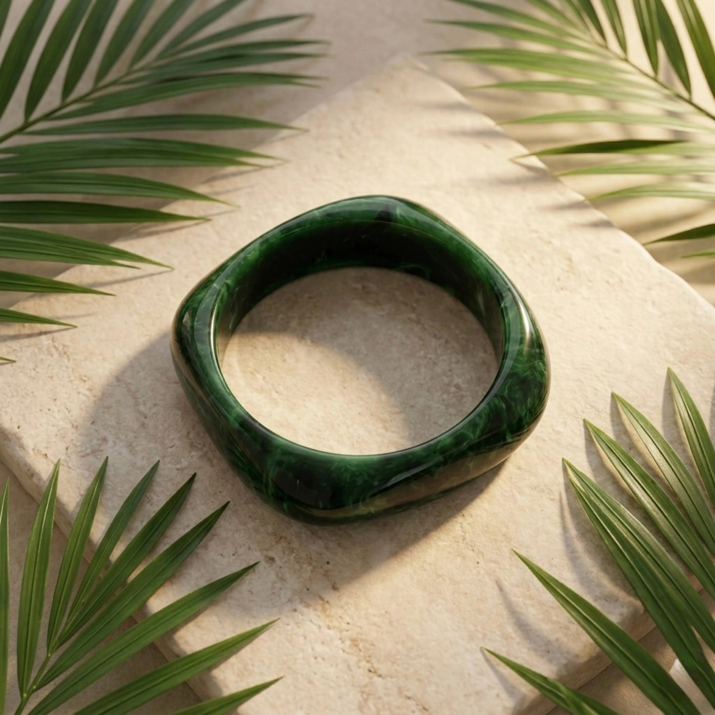 Forest Deep Square Bangle