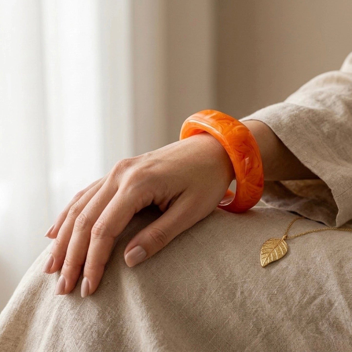 Citrus Burst Square Bangle