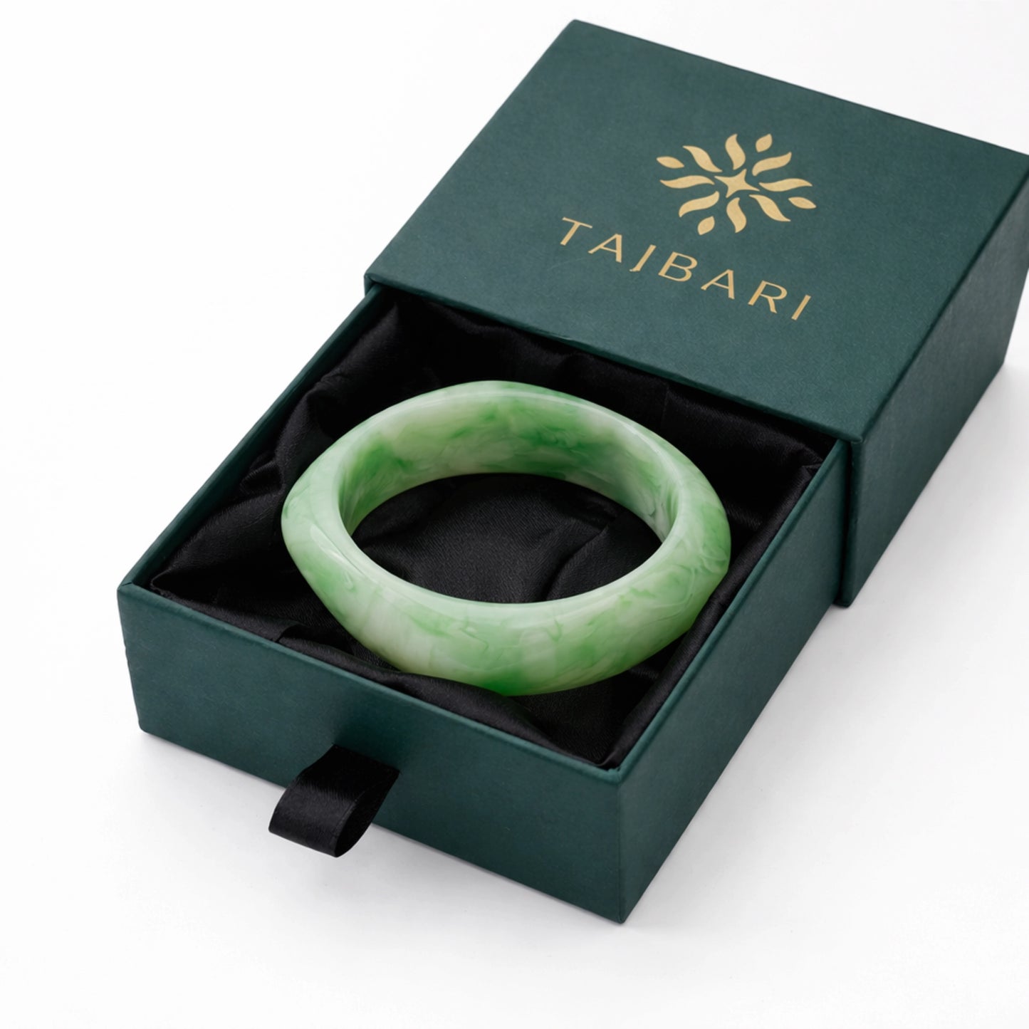 Mint Jade Squared Bangle