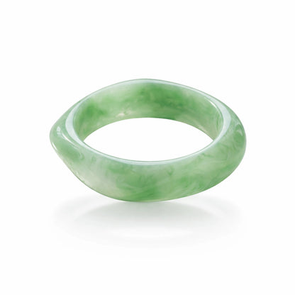 Mint Jade Squared Bangle