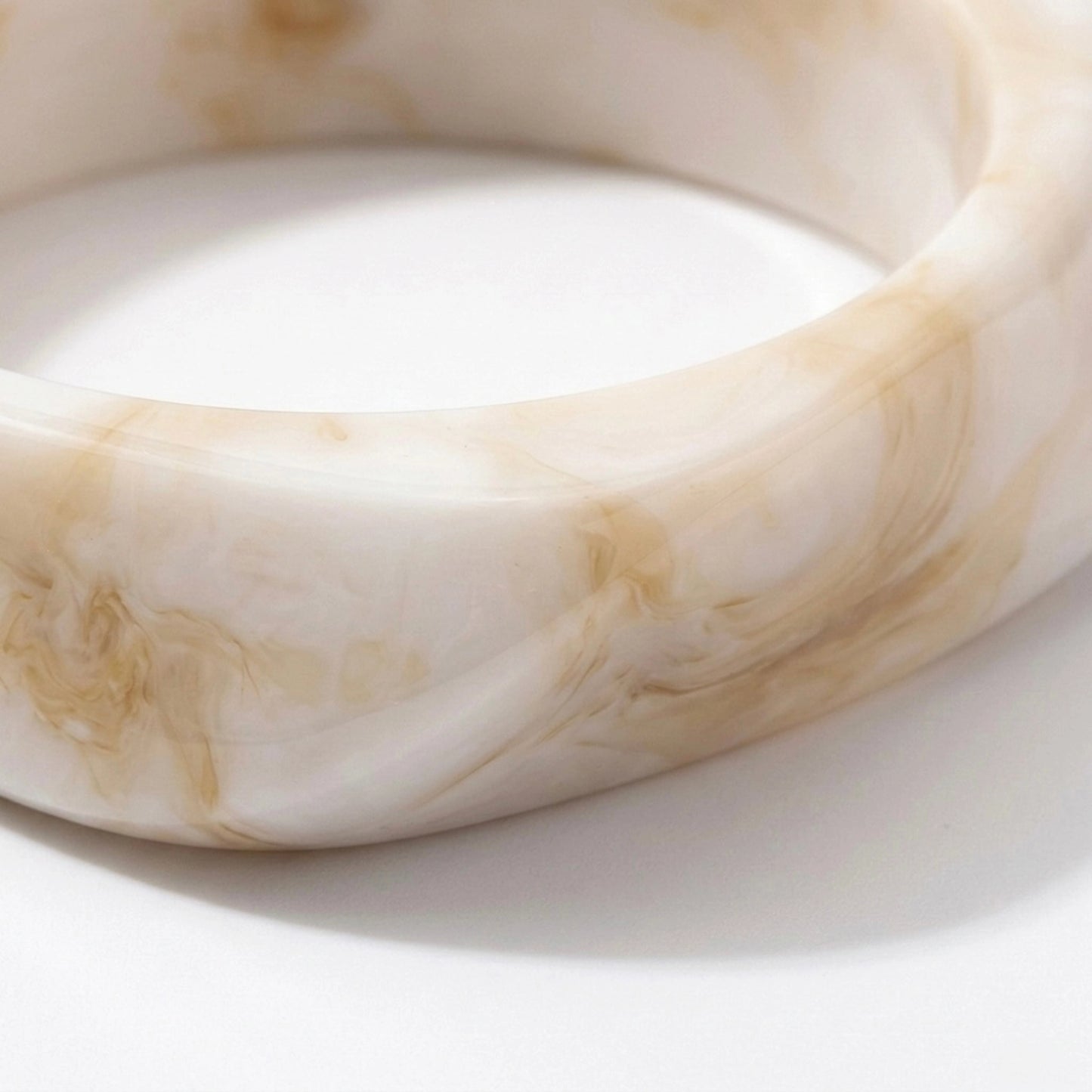 Warm Cream Squared Bangle