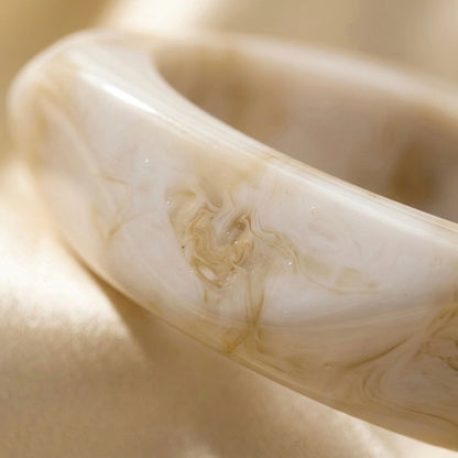 Warm Cream Squared Bangle