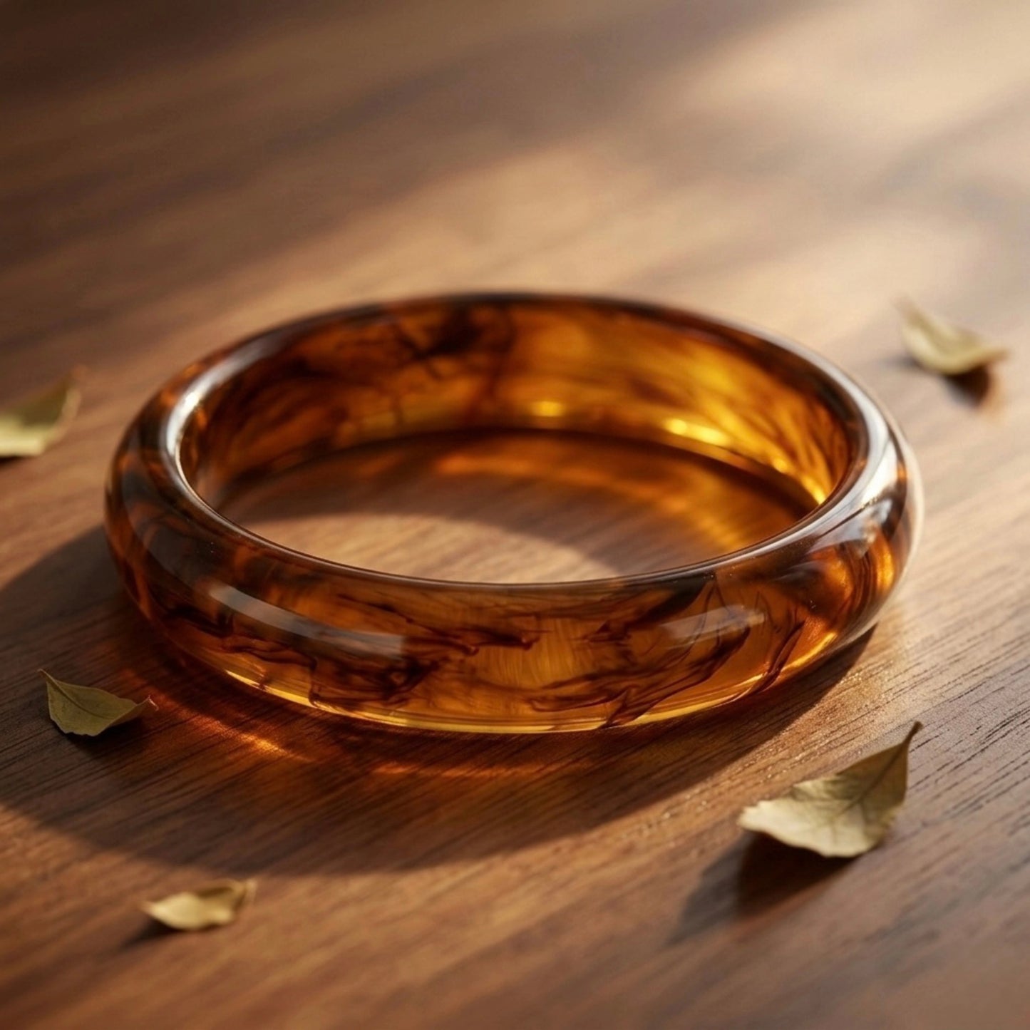 Honey Amber Slim Bangle