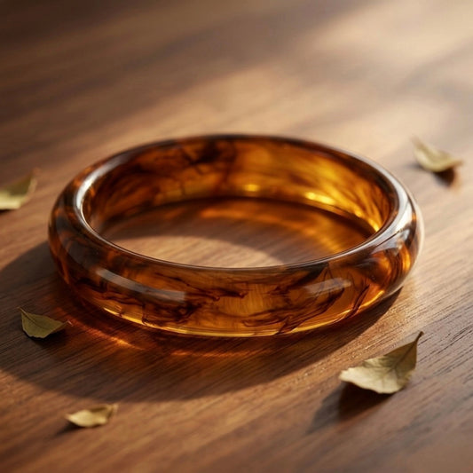 Honey Amber Slim Bangle