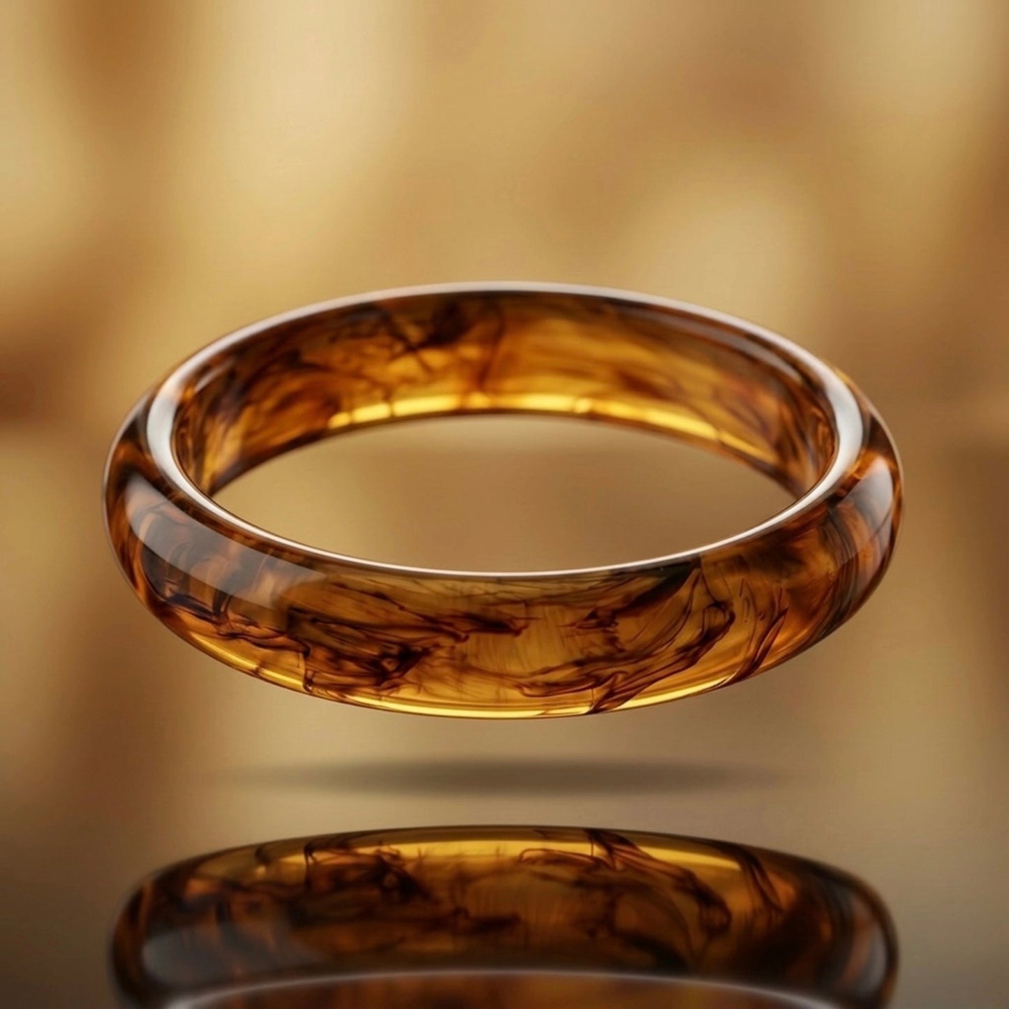 Honey Amber Slim Bangle