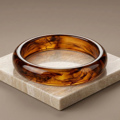 Honey Amber Slim Bangle