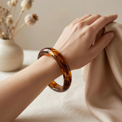 Honey Amber Slim Bangle