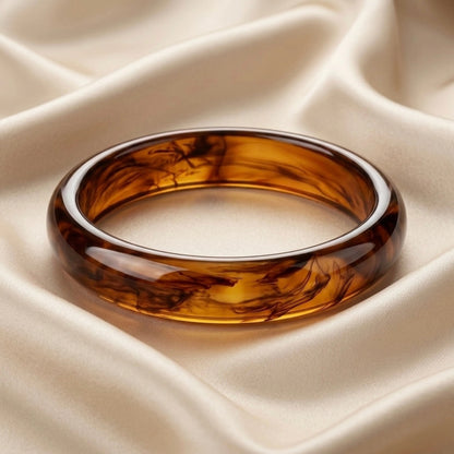 Honey Amber Slim Bangle
