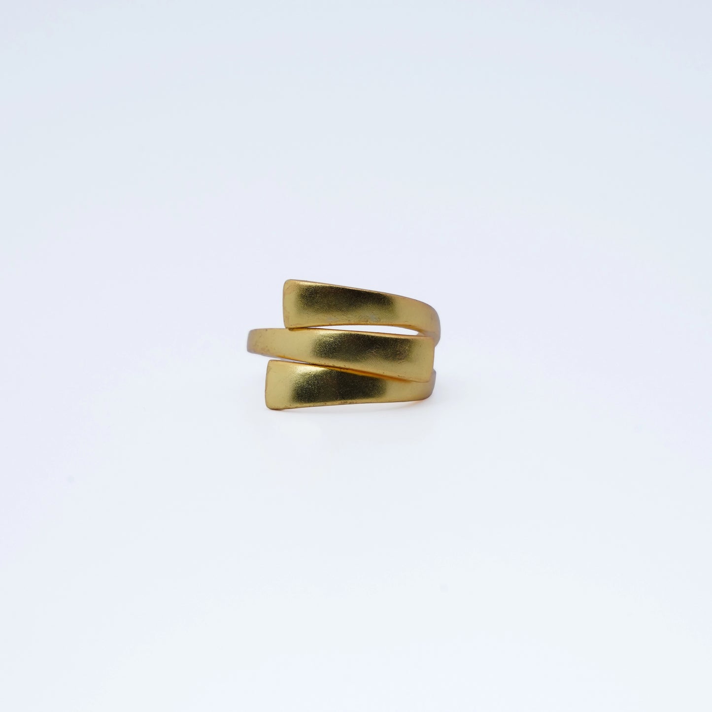 Modern Geometric Tiered Wrap Ring