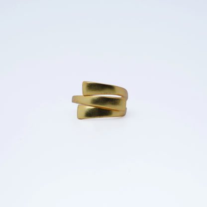 Modern Geometric Tiered Wrap Ring